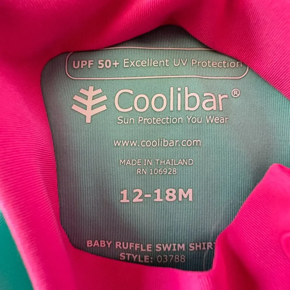 Coolibar Swimsuit and Hat Set VGUC 12-18mo